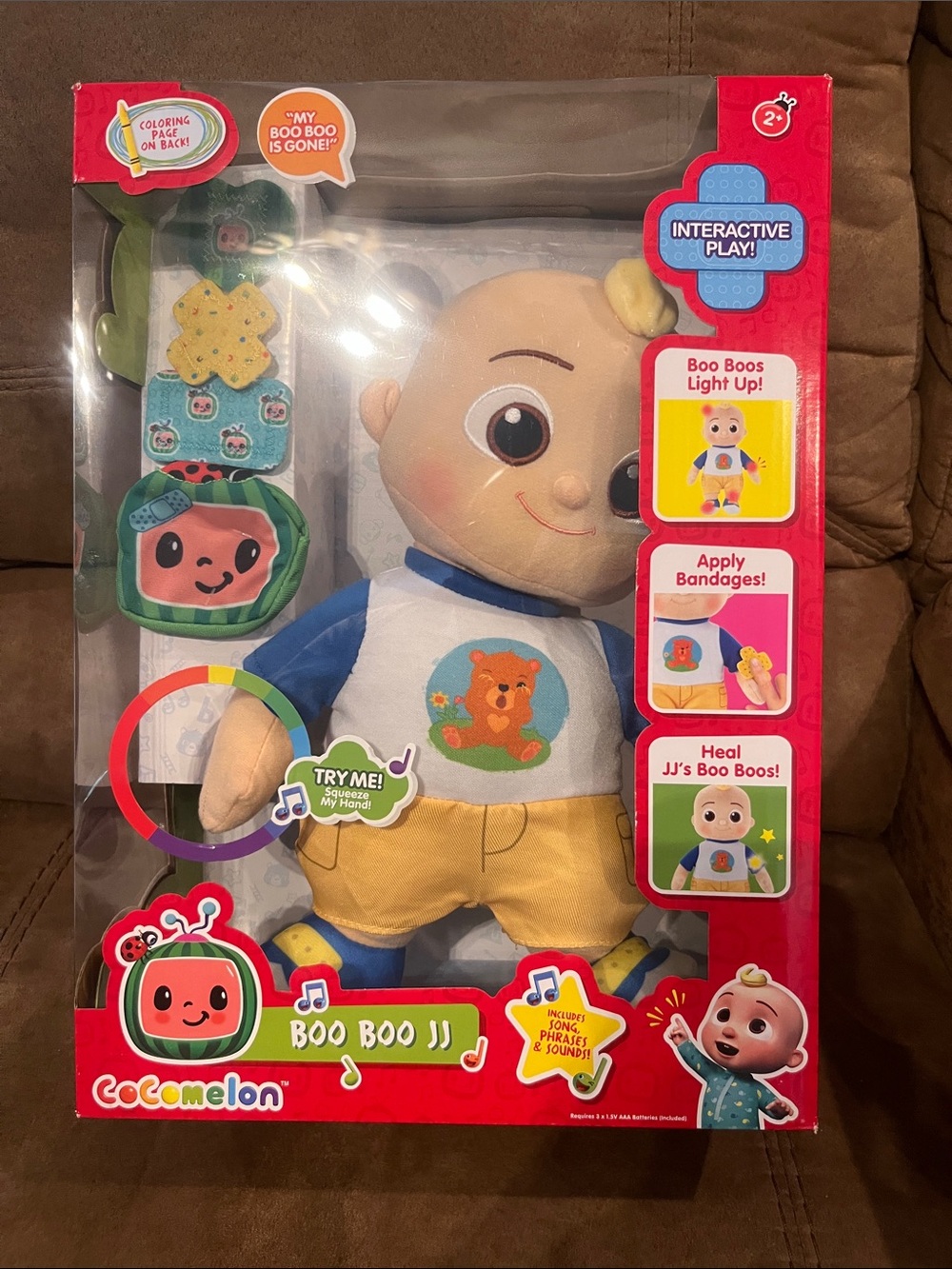 CoComelon Boo Boo JJ Interactive Plush Doll - Blue & Yellow